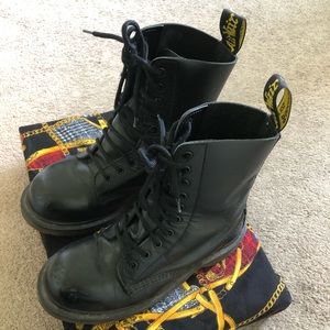 Vintage Dr Martens 133 Leather Steel Toe Boots